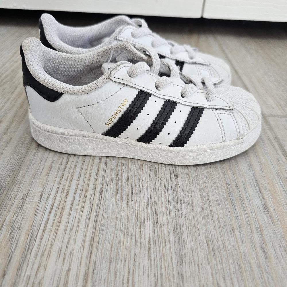 Adidas Kids Superstar White Black Sneakers